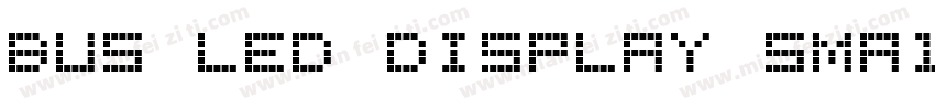 Bus Led Display Sma11字体转换